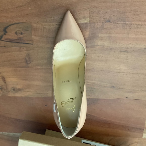 👠 Christian Louboutin Nude Patent Leather heels 👠 - Picture 7 of 12